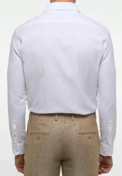 ETERNA slim fit overhemd, twill, wit