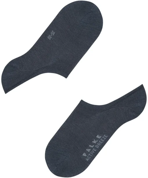FALKE Active Breeze dames kousenvoetjes, donkerblauw (navy melangeange)