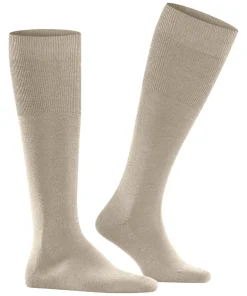 FALKE Airport heren kniekousen, beige (beige mel.)