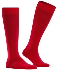 FALKE Airport heren kniekousen, rood (scarlet)