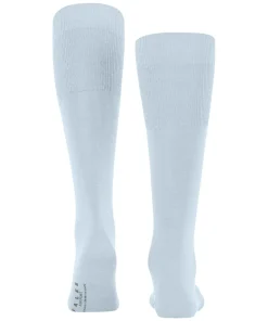 FALKE Airport heren kniekousen, blauw (light blue)