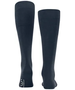 FALKE Airport heren kniekousen, blauw (space blue)