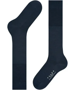 FALKE Airport heren kniekousen, blauw (space blue)