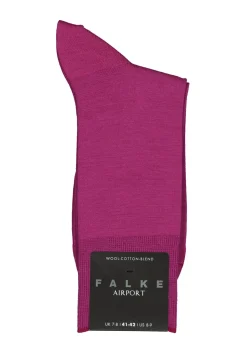 FALKE Airport herensokken, fuchsia roze (arctic pink)
