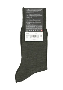 FALKE Airport herensokken, donkergroen melange (dark green melange)