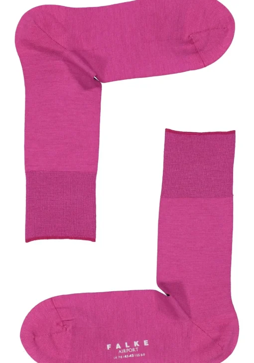 FALKE Airport herensokken, fuchsia roze (arctic pink)