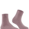 FALKE Bedsock Rib damessokken, mauve (brick)