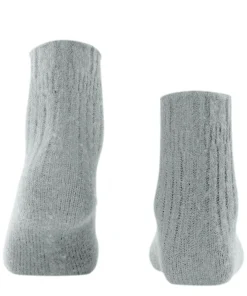 FALKE Bedsock Rib damessokken, zilvergrijs (silver)