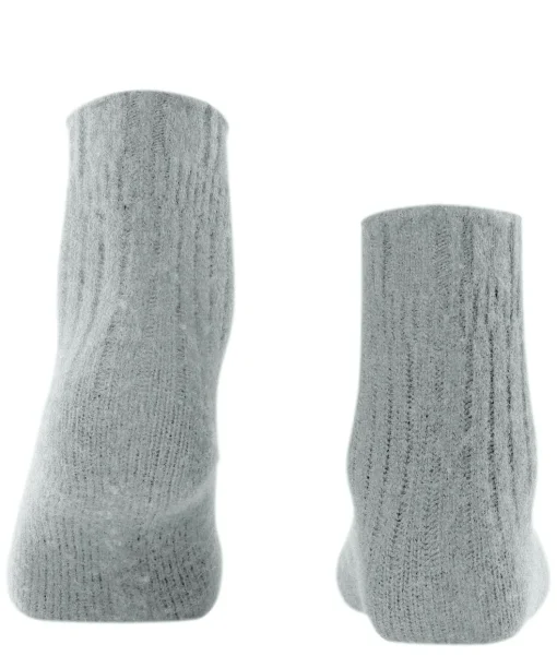 FALKE Bedsock Rib damessokken, zilvergrijs (silver)