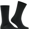 FALKE Bristol Pure Heren herensokken, zwart (black)