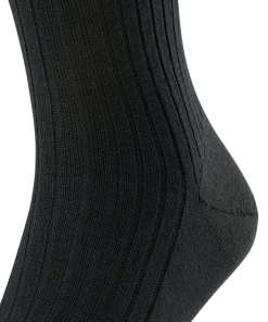 FALKE Bristol Pure Heren herensokken, zwart (black)