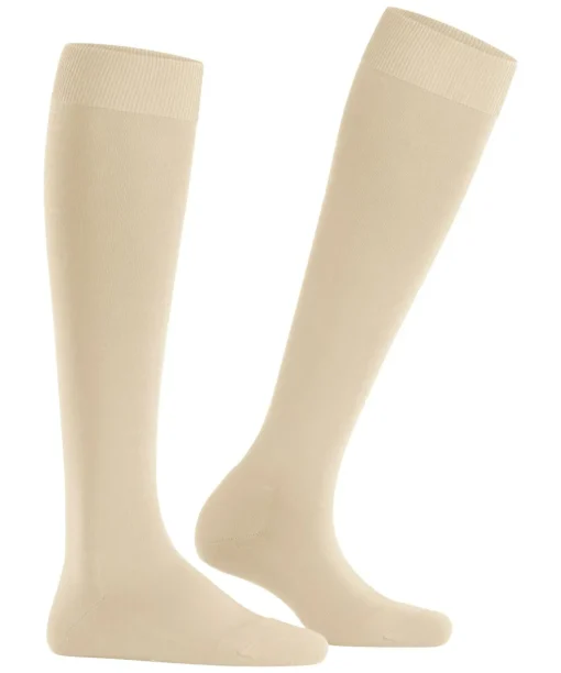 FALKE ClimaWool dames kniekousen, creme (cream)