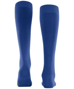FALKE ClimaWool dames kniekousen, kobaltblauw (imperial)
