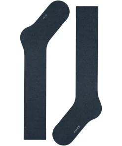 FALKE ClimaWool dames kniekousen, donkerblauw (navy mel.)