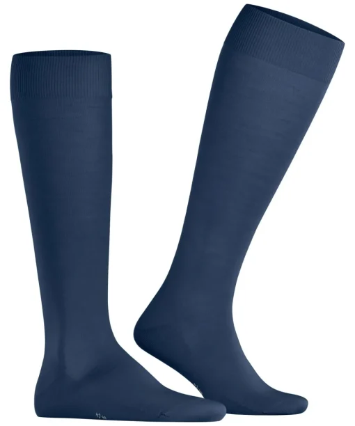 FALKE ClimaWool heren kniekousen, blauw (royal blue)