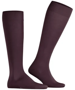 FALKE ClimaWool heren kniekousen, donkerrood (barolo)