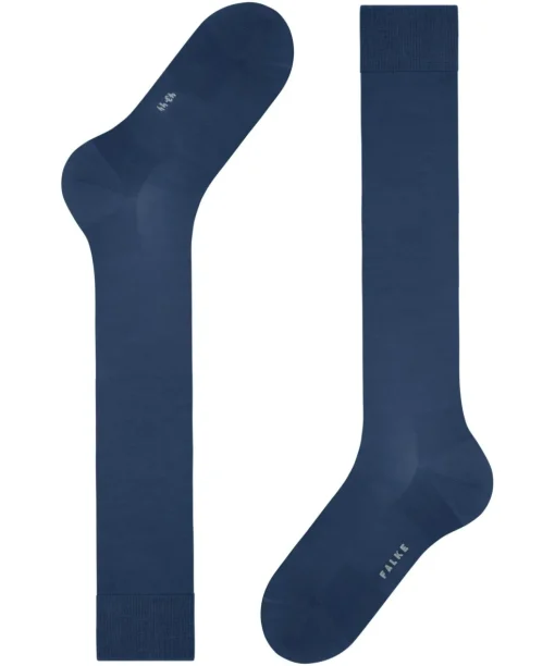 FALKE ClimaWool heren kniekousen, blauw (royal blue)