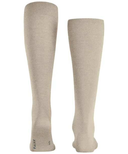 FALKE ClimaWool heren kniekousen, beige melange (pebble mel.)