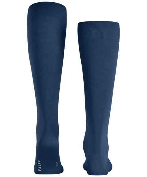 FALKE ClimaWool heren kniekousen, blauw (royal blue)