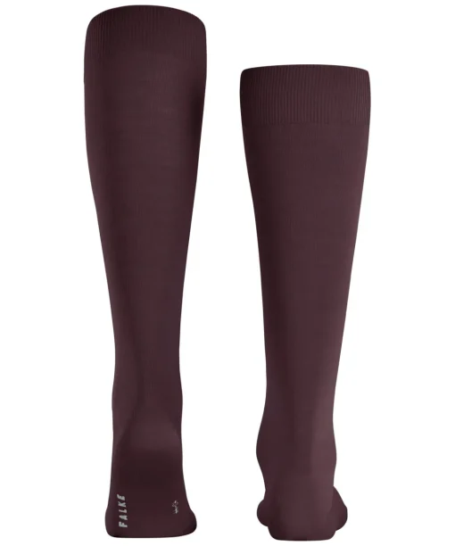 FALKE ClimaWool heren kniekousen, donkerrood (barolo)