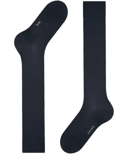 FALKE ClimaWool heren kniekousen, donkerblauw (dark navy)
