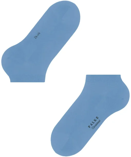 FALKE ClimaWool heren sneakersokken, blauw (cornflower blue)