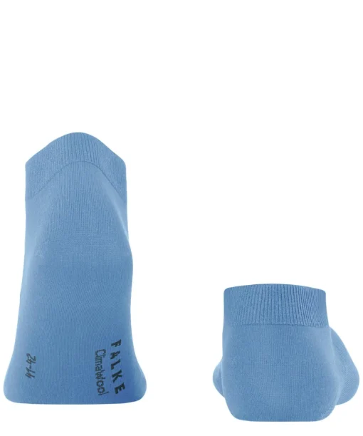 FALKE ClimaWool heren sneakersokken, blauw (cornflower blue)