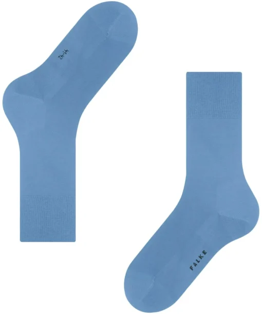 FALKE ClimaWool herensokken, blauw (cornflower blue)