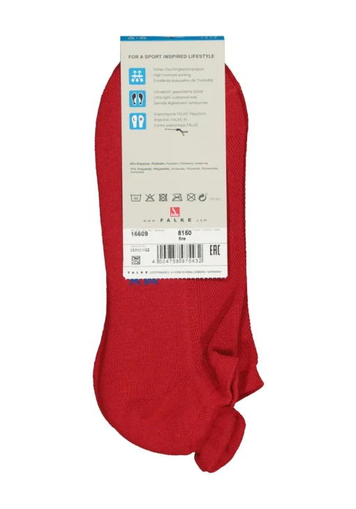 FALKE Cool Kick unisex enkelsokken, rood (fire)