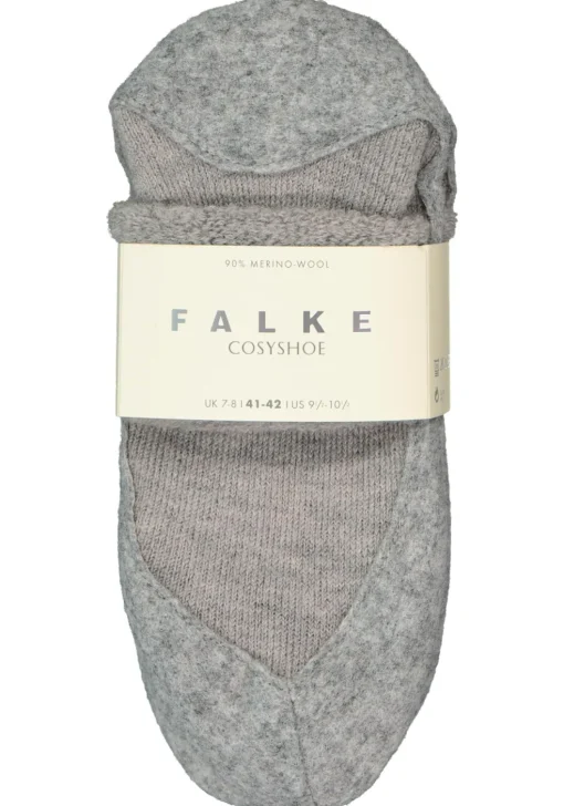 FALKE Cosyshoe dames huissokken, lichtgrijs (light grey)