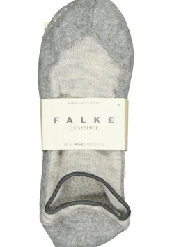 FALKE Cosyshoe dames huissokken, kort model, lichtgrijs (light grey)