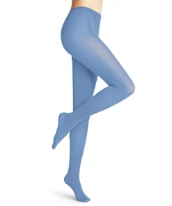 FALKE Cotton Touch dames panty, arcticblue