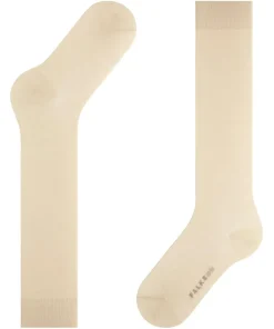 FALKE Cotton Touch dames kniekousen, creme (cream)
