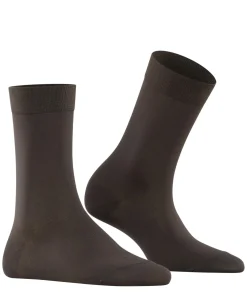 FALKE Cotton Touch damessokken, bruin (dark brown)
