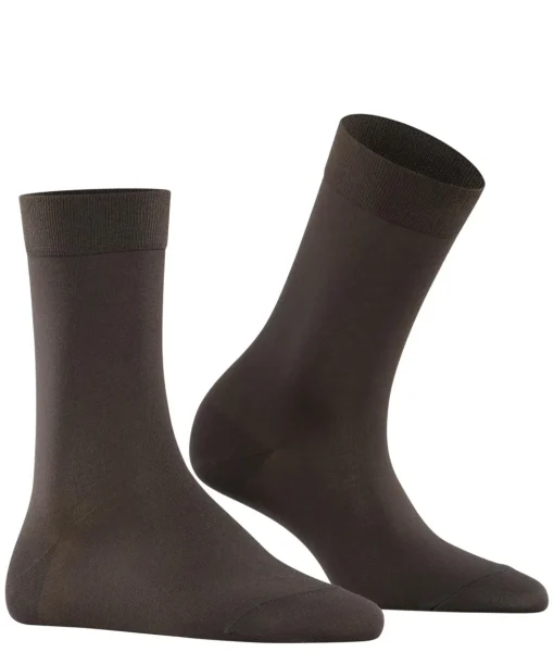 FALKE Cotton Touch damessokken, bruin (dark brown)