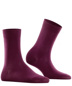 FALKE Cotton Touch damessokken, donkerrood (barolo)