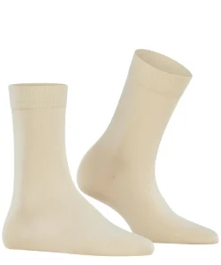 FALKE Cotton Touch damessokken, creme (cream)