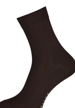 FALKE Cotton Touch damessokken, katoen, donkerbruin (dark brown)