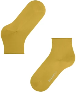 FALKE Cotton Touch damessokken kort, okergeel (nugget)