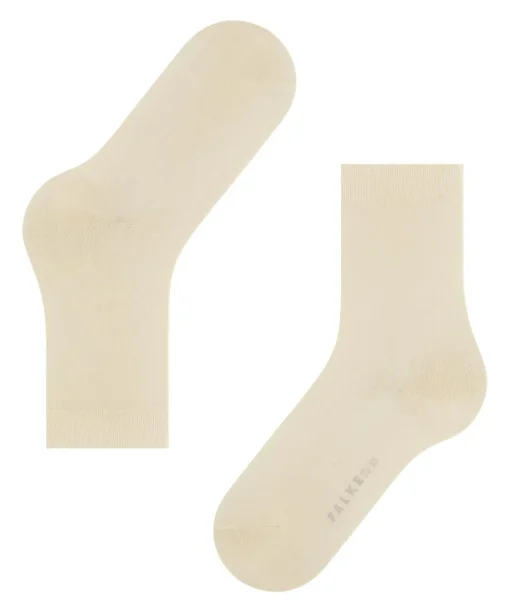 FALKE Cotton Touch damessokken, creme (cream)