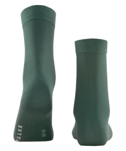 FALKE Cotton Touch damessokken, groen (hunter green)