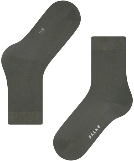 FALKE Cotton Touch damessokken, olijfgroen (military)