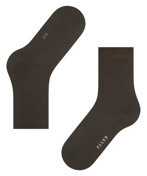 FALKE Cotton Touch damessokken, bruin (dark brown)
