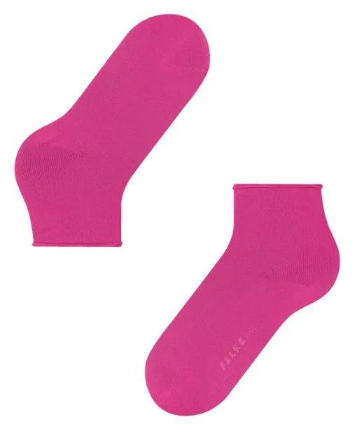 FALKE Cotton Touch damessokken kort, roze (berry)