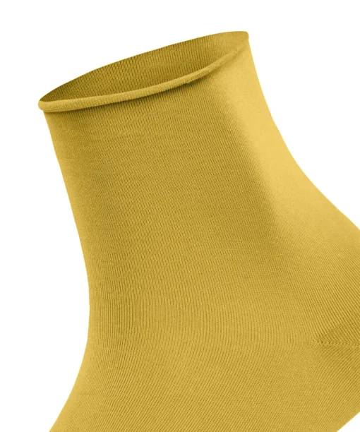 FALKE Cotton Touch damessokken kort, okergeel (nugget)