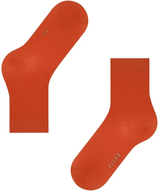FALKE Cotton Touch damessokken, oranje (ziegel)