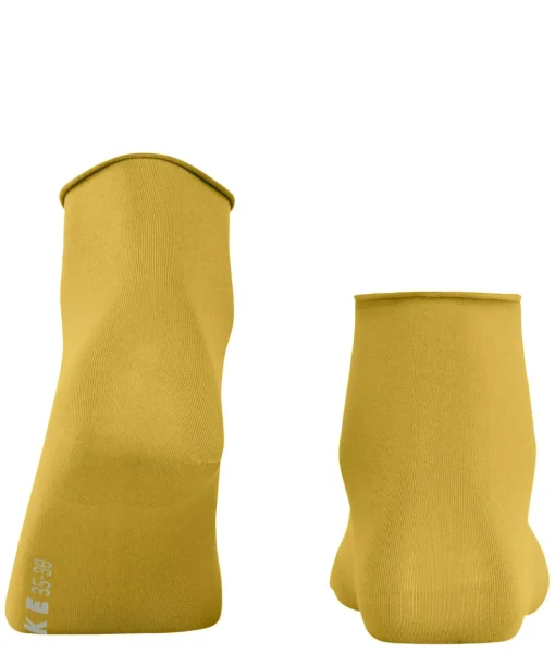 FALKE Cotton Touch damessokken kort, okergeel (nugget)