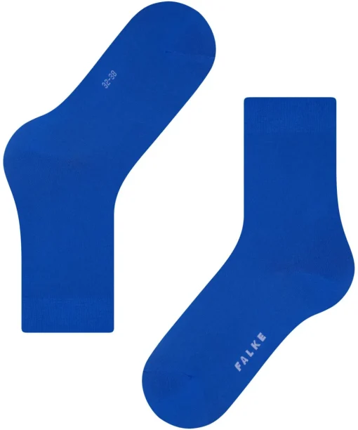 FALKE Cotton Touch damessokken, kobaltblauw (imperial)