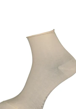 FALKE Cotton Touch korte damessokken, katoen, beige (cream)