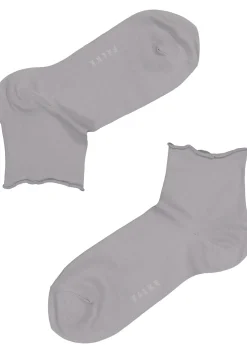 FALKE Cotton Touch korte damessokken, katoen, zilvergrijs (silver)
